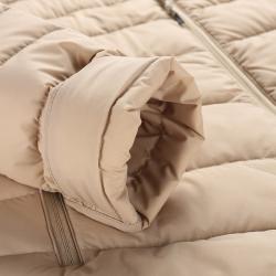 Alpine Pro RETERA dámská péřová bunda NEUTRÁLNÍ / ZEMITÁ