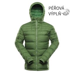 Alpine Pro ROGIT pánska zelená zimná páperová bunda
