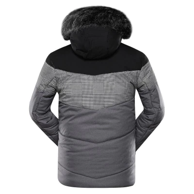 Alpine Pro SAPTAH MJCY557774 pánská šedá zimní bunda s membránou