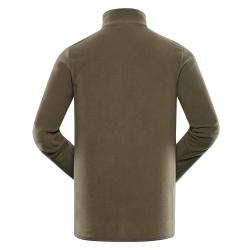 Alpine Pro SIUS 2 pánská fleecová mikina NEUTRÁLNÍ / ZEMITÁ