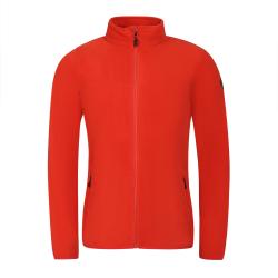 Alpine Pro SIUS 3 pánska fleecová mikina ORANŽOVÁ / ČERVENÁ