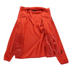 Alpine Pro SIUS 3 pánská fleecová mikina ORANŽOVÁ / ČERVENÁ