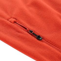 Alpine Pro SIUS 3 pánská fleecová mikina ORANŽOVÁ / ČERVENÁ