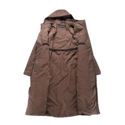 Alpine Pro STAWA dámský podzimní městský kabát ŽLUTÁ / HNĚDÁ