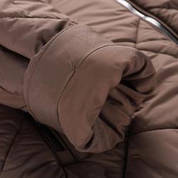 Alpine Pro STAWA dámský podzimní městský kabát ŽLUTÁ / HNĚDÁ