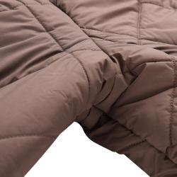 Alpine Pro STAWA dámský podzimní městský kabát ŽLUTÁ / HNĚDÁ