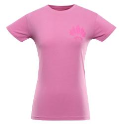 Alpine Pro SUMEKA dámske ružové bavlnené tričko