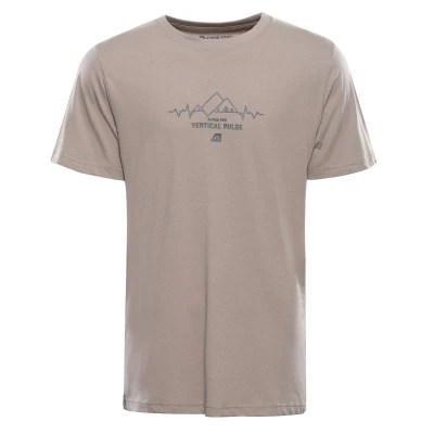 Alpine Pro TERMES 3 pánské triko z organické bavlny NEUTRÁLNÍ / ZEMITÁ Alpine Pro TERMES 3 pánské triko z organické bavlny NEUTRÁLNÍ / ZEMITÁ