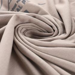 Alpine Pro TERMES 3 pánské triko z organické bavlny NEUTRÁLNÍ / ZEMITÁ