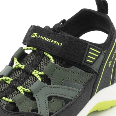 Alpine Pro UNEWO dětské černé outdoorové sandály