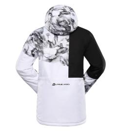 Alpine Pro UZERA dámská bílá lyžařská bunda s membránou ptx