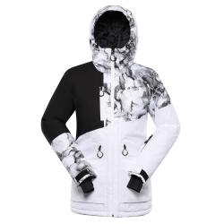 Alpine Pro UZERA dámska biela lyžiarska bunda s membránou ptx Alpine Pro UZERA dámska biela lyžiarska bunda s membránou ptx