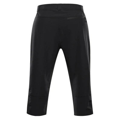 Alpine Pro WEDER 2 pánské černé softshellové capri kalhoty