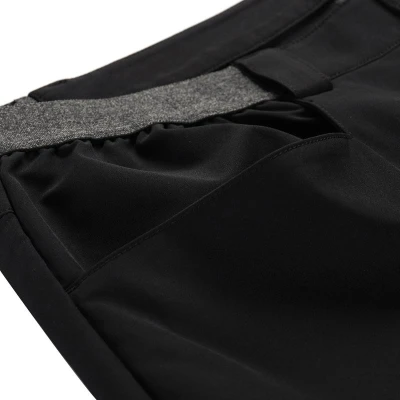 Alpine Pro WEDER 2 pánské černé softshellové capri kalhoty