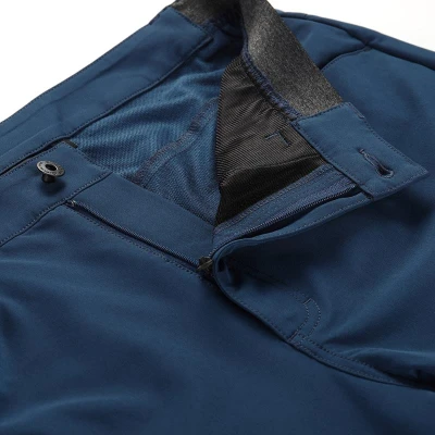 Alpine Pro WEDER 2 pánské modré softshellové capri kalhoty