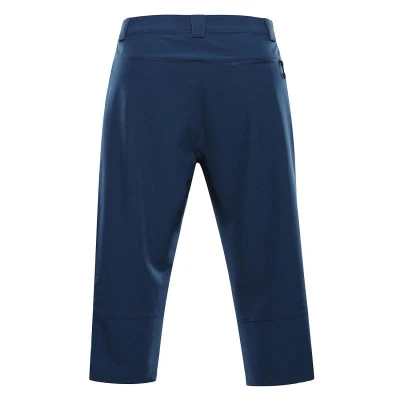 Alpine Pro WEDER 2 pánské modré softshellové capri kalhoty