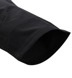 Alpine Pro WEDER pánské černé softshellové capri kalhoty 3/4