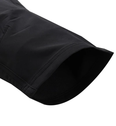 Alpine Pro WEDER pánské černé softshellové capri kalhoty 3/4