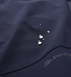 Alpine Pro WEDER pánské modré softshellové capri kalhoty 3/4