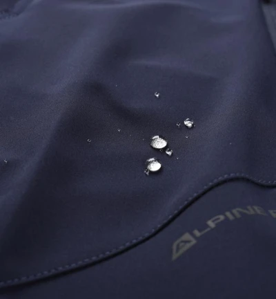 Alpine Pro WEDER pánské modré softshellové capri kalhoty 3/4