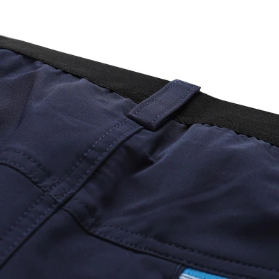 Alpine Pro WEDER pánské modré softshellové capri kalhoty 3/4