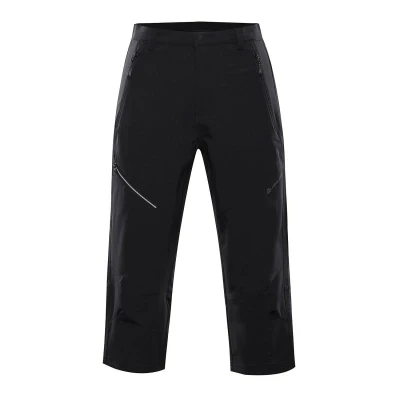 Alpine Pro WEDER pánské černé softshellové capri kalhoty 3/4 Alpine Pro WEDER pánské černé softshellové capri kalhoty 3/4