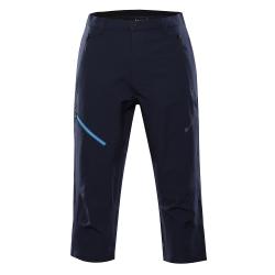 Alpine Pro WEDER pánské modré softshellové capri kalhoty 3/4