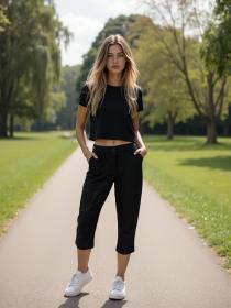 Alpine Pro WEDERA 2 dámské černé softshellové capri kalhoty