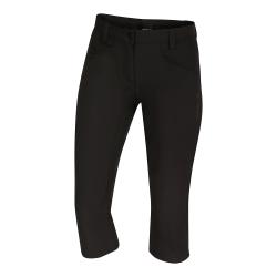 Alpine Pro WEDERA dámské černé softshellové capri kalhoty 3/4