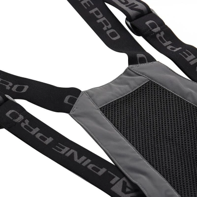 Alpine Pro WERAD 2 pánské šedé lyžařské kalhoty POUZE XXL (VÝPRODEJ)