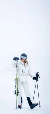Alpine Pro WERADA dámské béžové lyžařské kalhoty