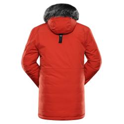 Alpine Pro WERD 2 pánská zimní bunda ORANŽOVÁ / ČERVENÁ