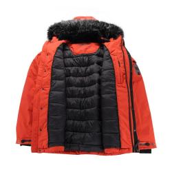 Alpine Pro WERD 2 pánská zimní bunda ORANŽOVÁ / ČERVENÁ POUZE XXXXL (VÝPRODEJ)