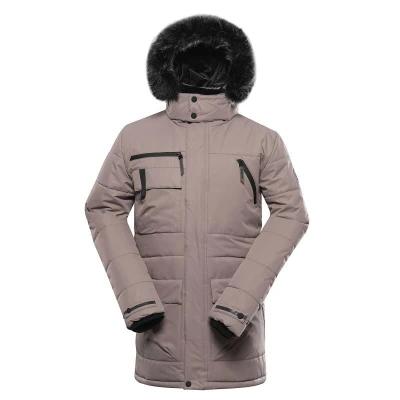Alpine Pro WERD pánská šedá bunda s membránou POUZE L (VÝPRODEJ) Alpine Pro WERD pánská šedá bunda s membránou POUZE L (VÝPRODEJ)