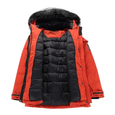 Alpine Pro WERDA 2 dámská zimní bunda ORANŽOVÁ / ČERVENÁ