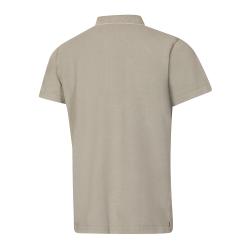Alpine Pro WERT pánské bavlněné polo triko NEUTRÁLNÍ / ZEMITÁ