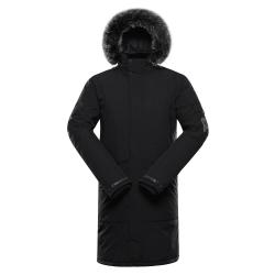Alpine Pro WUSS pánsky čierny zimný kabát s membránou