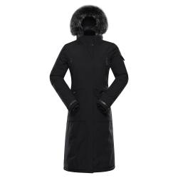 Alpine Pro WUSSA dámsky čierny zimný kabát s membránou