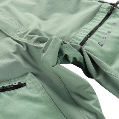 Alpine Pro ZARM pánské zelené outdoorové kalhoty