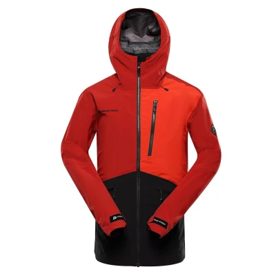Alpine Pro ZARR pánská červená bunda s membránou