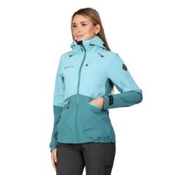 Alpine Pro ZARRA dámská modrá nepromokavá bunda POUZE L-L Nadměrná velikost pro plnoštíhlé (VÝPRODEJ)