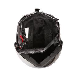 Alpine Pro ZEWEDE šedá lyžařská helma se štítem