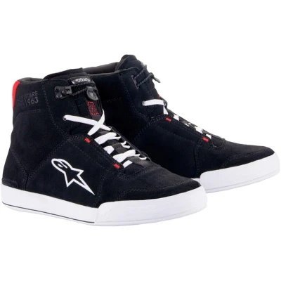 Alpinestars Boty na motorku Chrome černo-bílo-červené