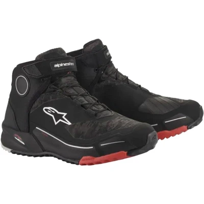 Alpinestars CR-X Drystar černo-maskáčovo-červené boty na motorku