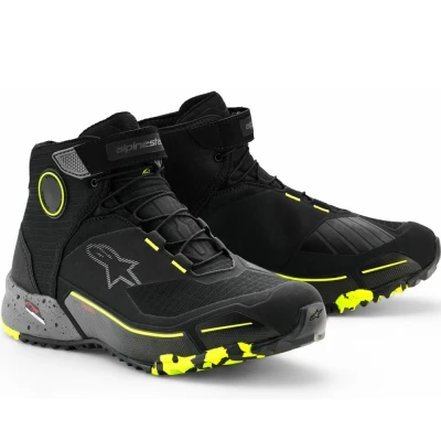 Alpinestars CR-X Drystar černo-tmavě šedo-fluo žluté boty na motorku