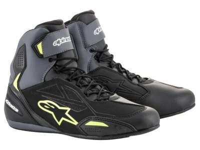 Alpinestars Boty na motorku Faster-3 Drystar černo-šedo-fluo žluté Alpinestars Boty na motorku Faster-3 Drystar černo-šedo-fluo žluté
