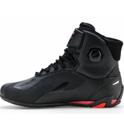 Alpinestars Topánky na motorku Faster-4 Drystar čierno-fluo červené