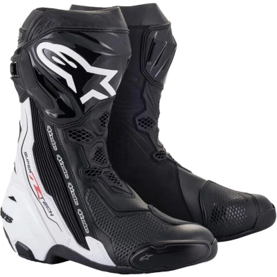 Alpinestars Supertech R černo-bílé pánské motoboty na motorku
