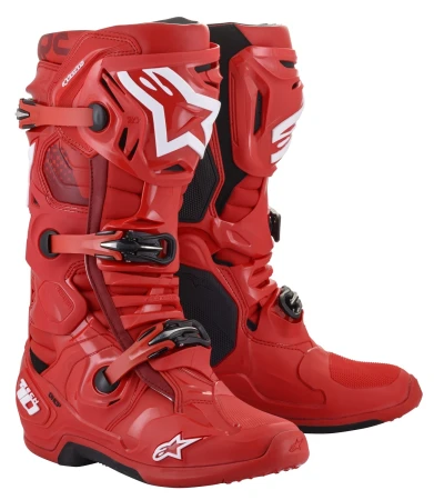 Alpinestars Tech 10 červené pánské motoboty