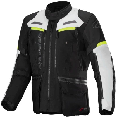 Alpinestars Bogota PRO Drystar černo-šedo-fluo žlutá bunda na motorku